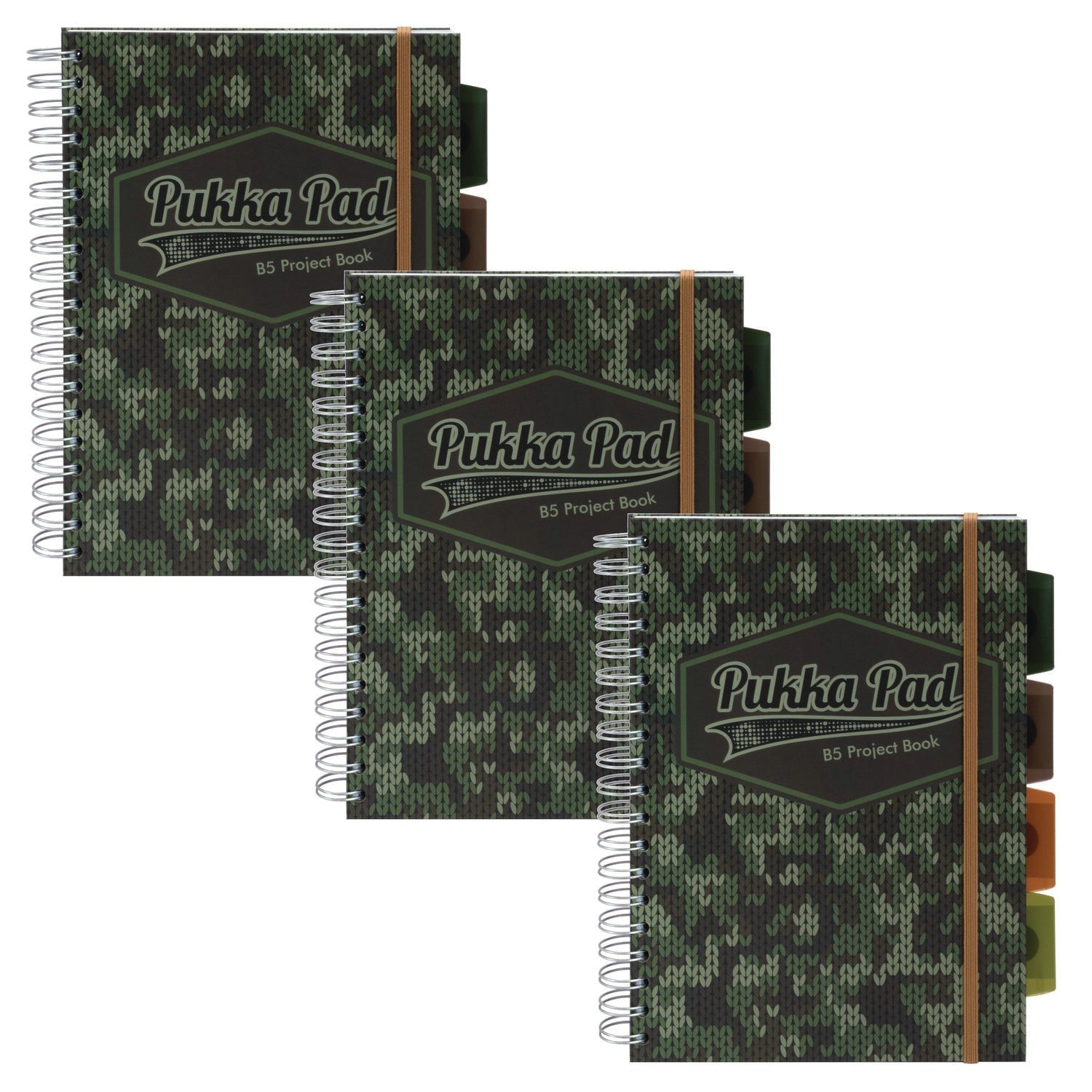 pukka-pad-b5-size-project-book-4-subject-medium-college-rule-black-green-camo-knit-cover-100-9-8-x-6-9-sheets-3-pack-puk9756cam_1